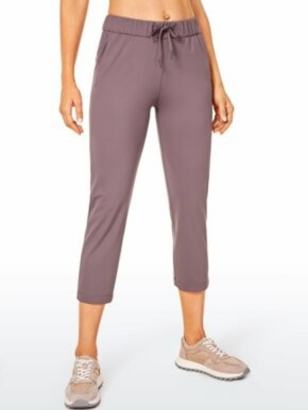 { CRZ Yoga } Cropped Travel Pants Misty Merlot